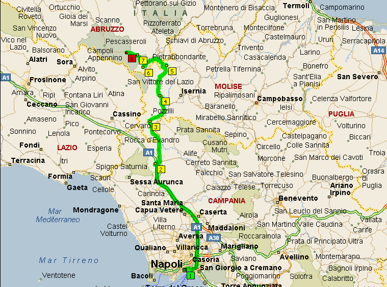 da Napoli a Civitella Alfedena